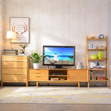 北欧日式小户型实木地柜 白蜡木简约客厅家具电视柜